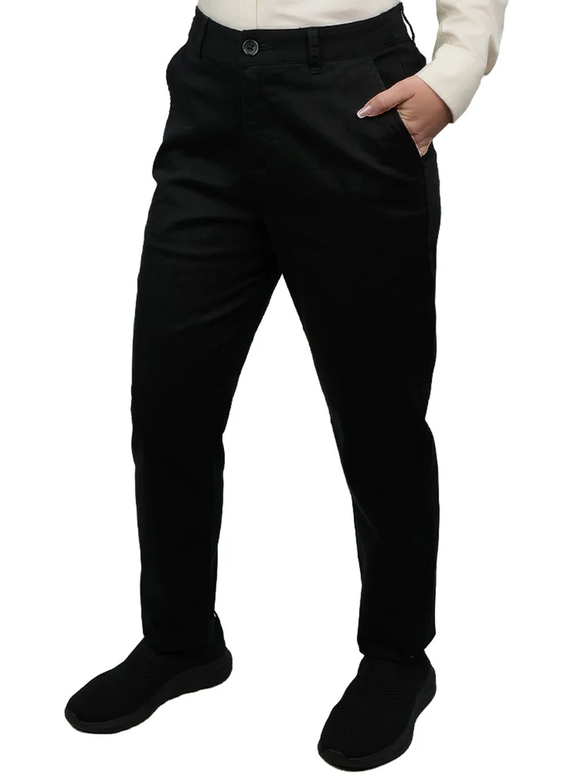 جيوردانو Women’s High-Waist Twill Regular Tapered Fit Pant